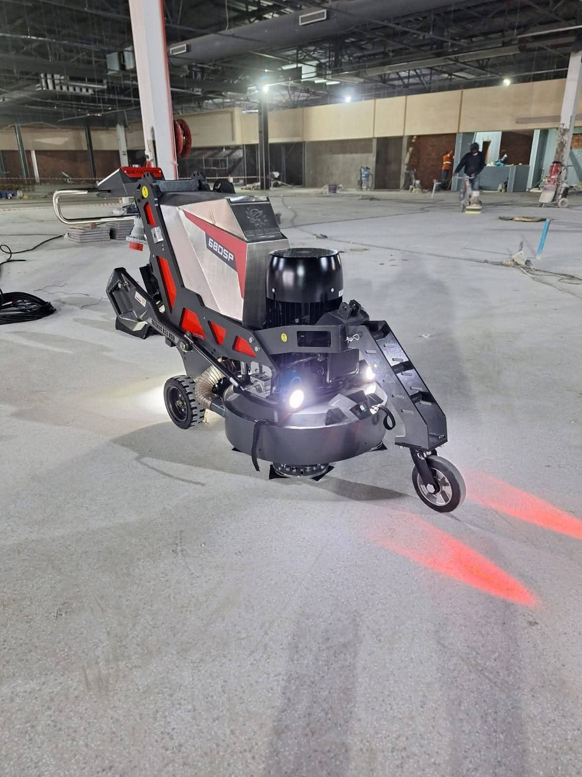 INDUSTRIAL EPOXY FLOORING WITH SAFETY LINE MARKING