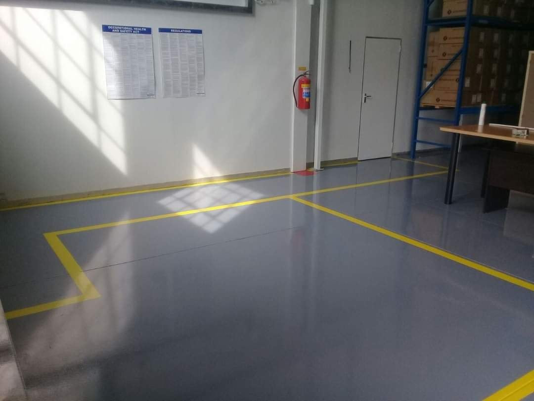 INDUSTRIAL EPOXY FLOOR WITH LINE MARKING