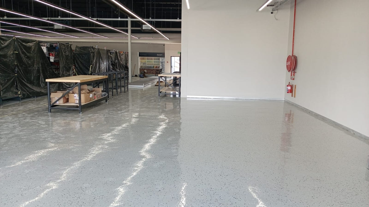 Retail Epoxy Flake Flooring System