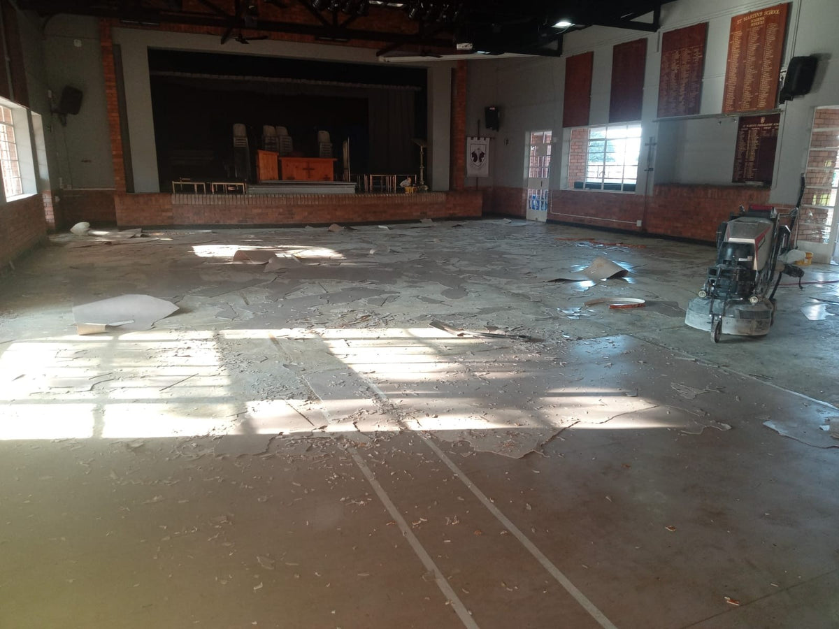 Grey Epoxy Flake Flooring System