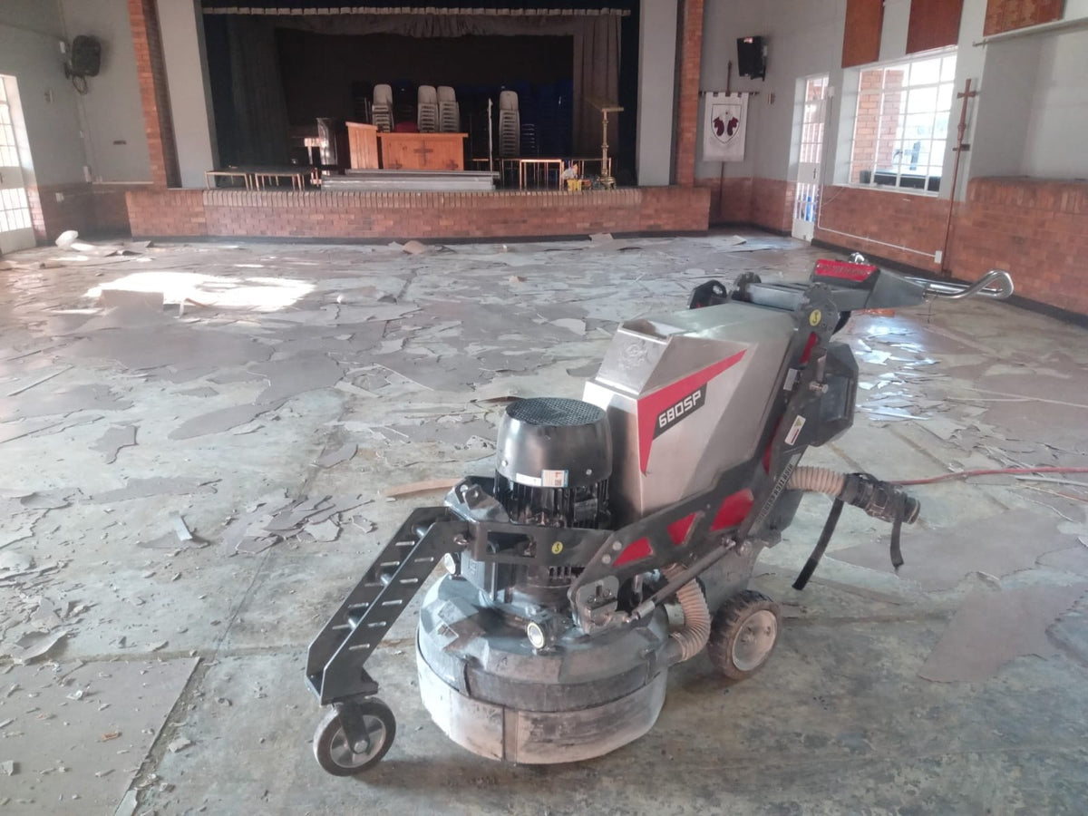 Grey Epoxy Flake Flooring System
