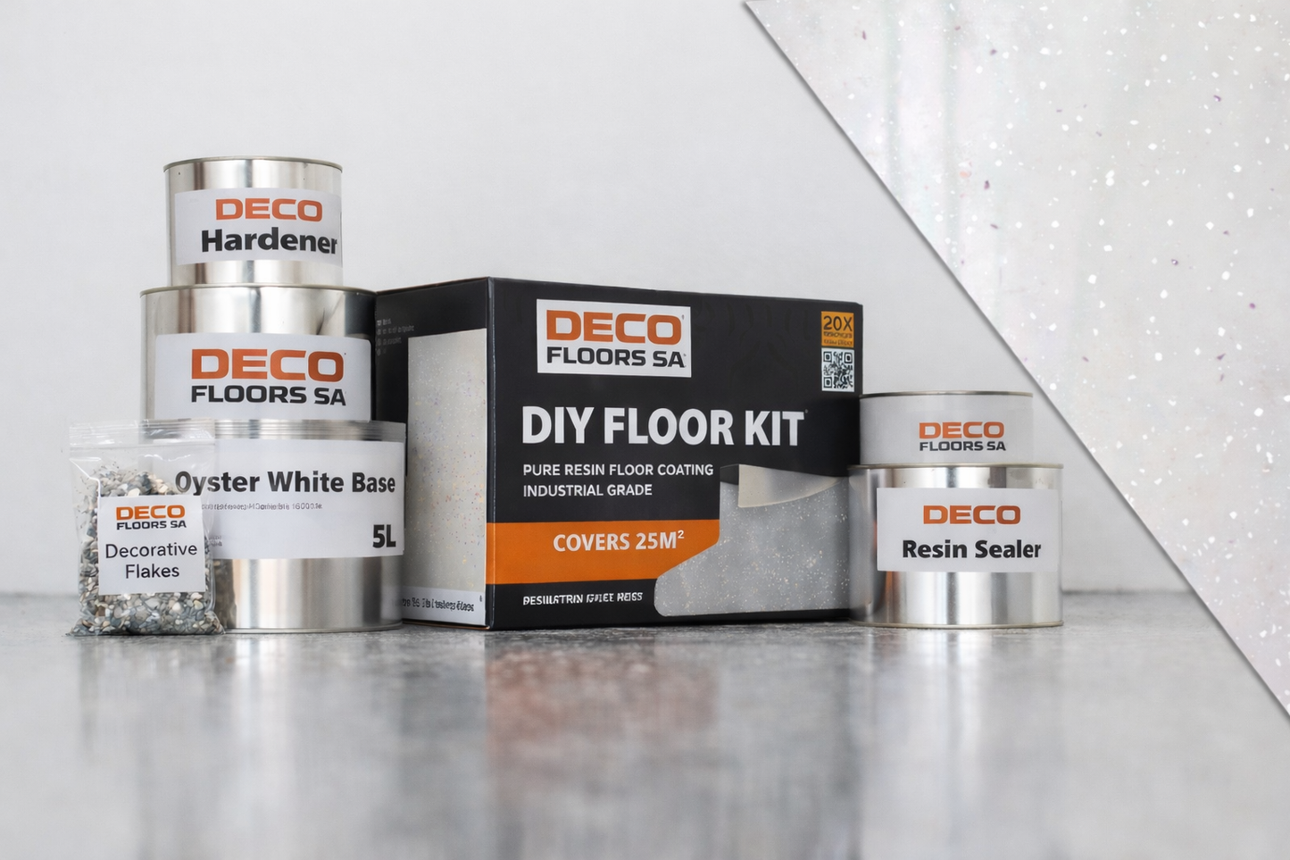 Rocksolid DIY Floor Coating Kit (Oyster white)